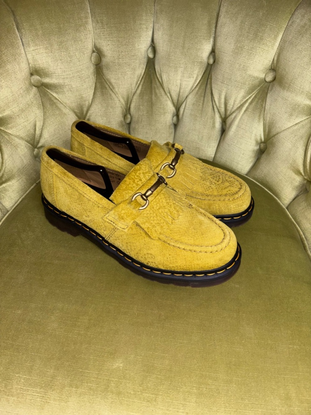 Dr. Martens ADRIAN SNAFFLE Loafers Suede AW006 Size 12 - Picture 2 of 11